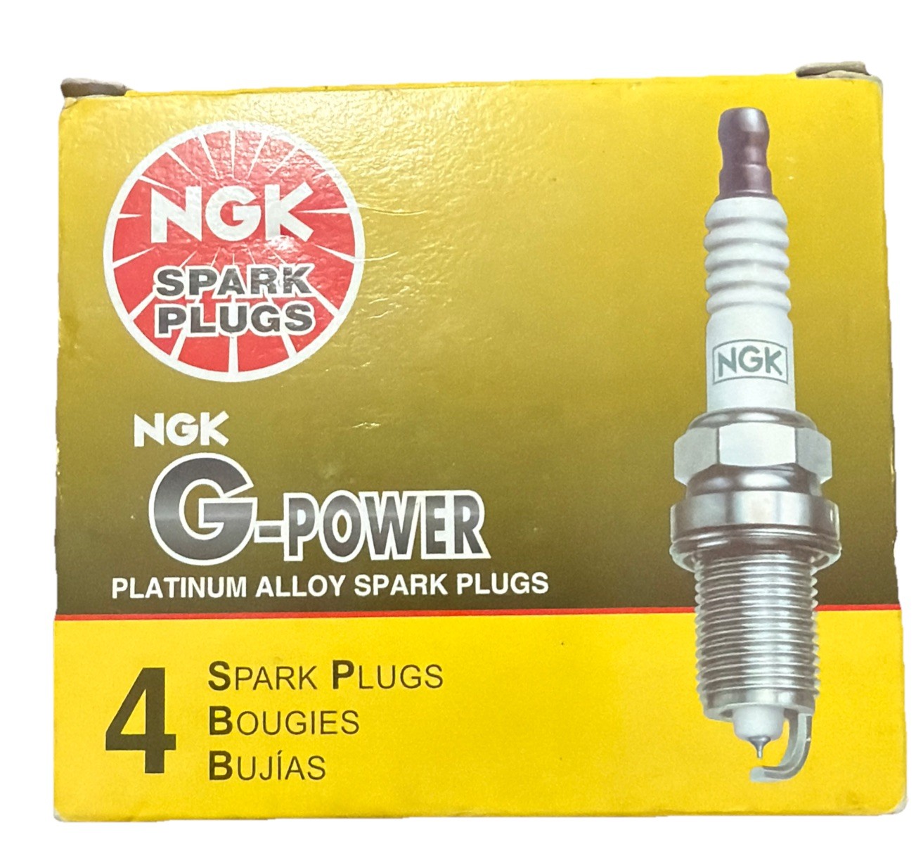 NGK 7092 G-Power Spark Plug 4 Pack BKR6EGB