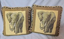 2 - Decorative Elephant Pillows Unbranded in Excellent Condition
