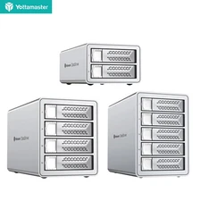 Yottamaster 2/4/5 Bay RAID Type B Hard Drive Enclosure For 2.5&3.5" SATA HDD SSD