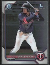 2022-23 Topps Bowman Chrome Carlos Aguiar BCP-1 Chrome Prospects 1st