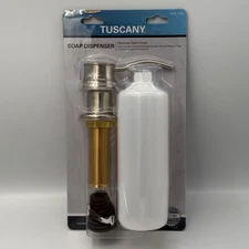 Tuscany In-Sink Soap Dispenser, Stainless, Built-in Under-Counter Install,