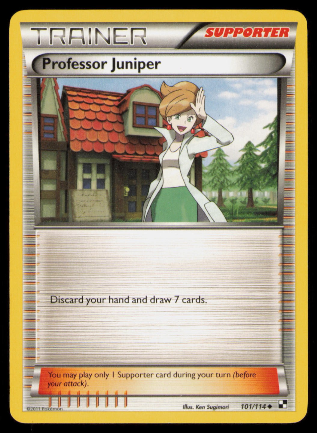 Professor Juniper 101/114 Uncommon Black & White Pokemon Lightly Played