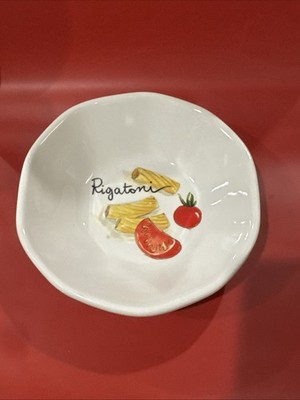 Effetti d Arte Large Pasta Serving Bowl handmade In Italy  8 1/2'' Rigatoni Multi