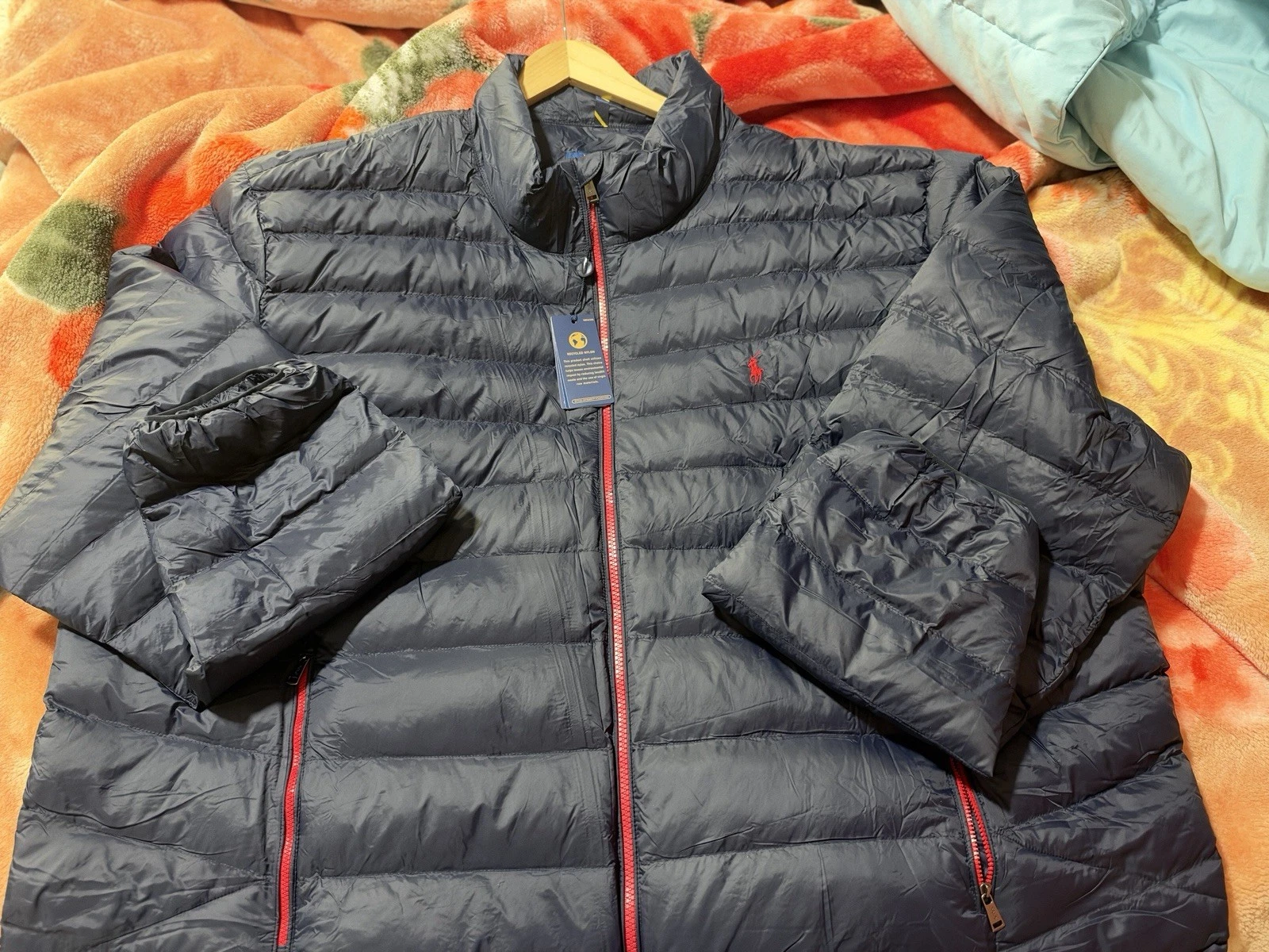Polo Ralph Lauren Men’s The Colden Packable Jacket Blue Size 4XL Big and Tall - product detail image 4