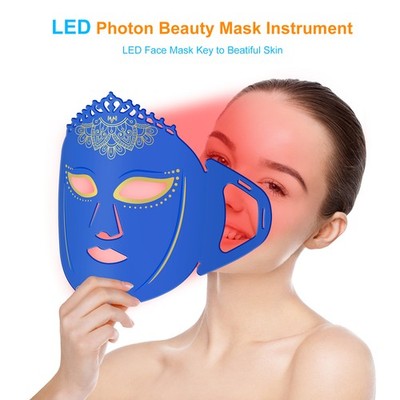 At Home Red Light Therapy Mask for Facial Rejuvenation and Youthful Glow