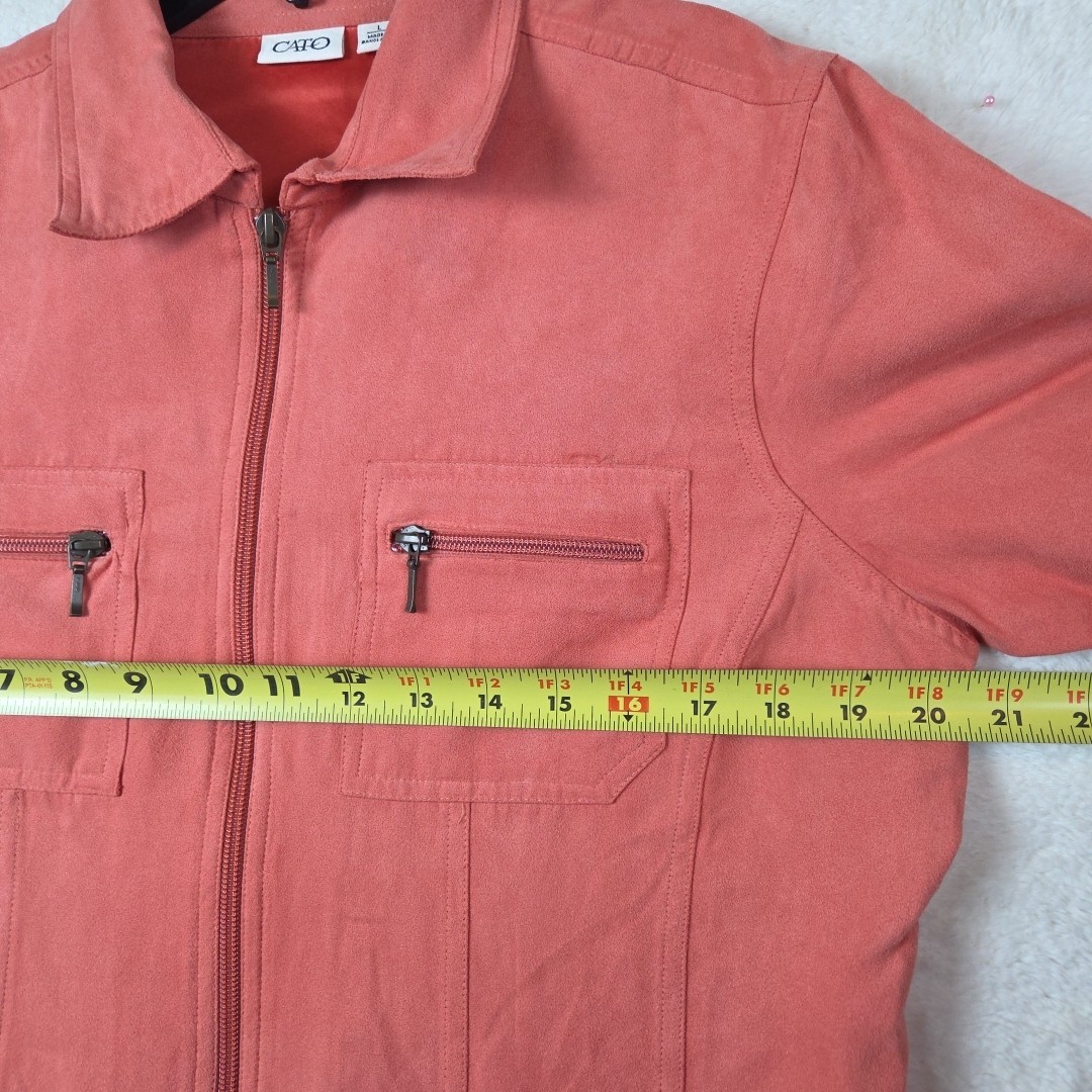 Cato Womens Jacket Basic Long Sleeve Zip Front Li… - image 4