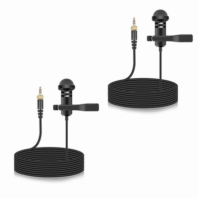 2 PCS Lavalier Microphone Compatible Rode Wireless Pro GO II Condenser Lapel