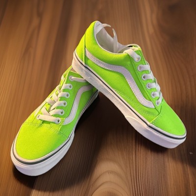 Size 5.5 - VANS Old Skool Neon Green Gecko
