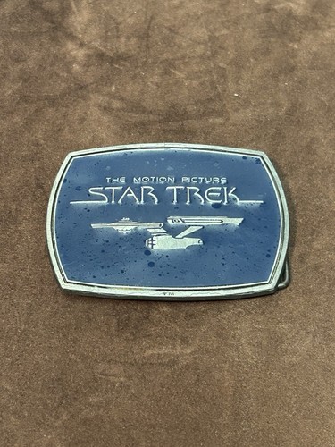 Vintage 1979 Star Trek Motion Picture Belt Buckle USS Enterprise Paramount As Is