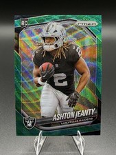 2025 Prizm Football Ashton Jeanty #315 Green Wave Las Vegas Raiders RC