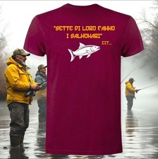 T-SHIRT ROMA FANS GODØ "SETTE DI LORO FANNO I SALMONARI" CIT... CASUAL 