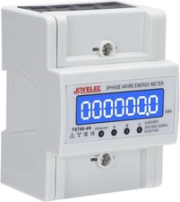 Contatore Energia Elettrica Trifase Misuratore Digitale LCD AC 230/400V 100A