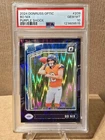 2024 Panini Donruss Optic Rated Rookie Bo Nix #209 Purple Shock Prizm RC PSA 10