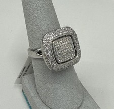EFFY BH Silver Ring Size 7.0 White /Blue Diam...