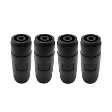 4 PCS 4Pin Speakon Female To Female Connector NL4FC Straight Coupler Cable