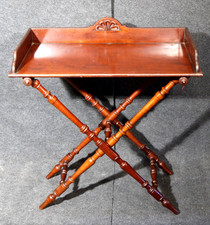 Originaler, alter Buttlertisch, Mahagoni, Historismus um 1880/1900...