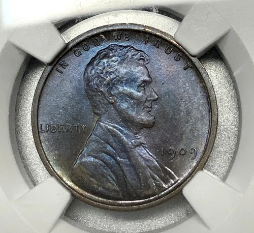 1909 VDB LINCOLN WHEAT CENT NGC MS64 BN ORIGINAL BAG FRAGMENT BULLION PLUS -P310
