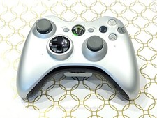 Microsoft Xbox 360 OEM Wireless Controller [Silver] Great Cond., Clean - TESTED 