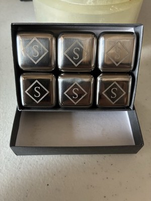 Whiskey Stones, Stainless Steel Ice Cubes, Reusable Whiskey Rocks Holiday Gift 