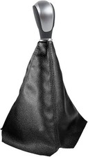 Car Shift Knob Dust Cover, Leather Shifter Lever Knob Boot Protec Color: Black