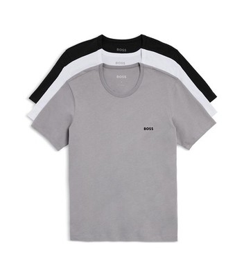 NWT Hugo Boss.  3 Pack. Pure Cotton Regular Fit Crew Neck . Multi. MSRP $49.00