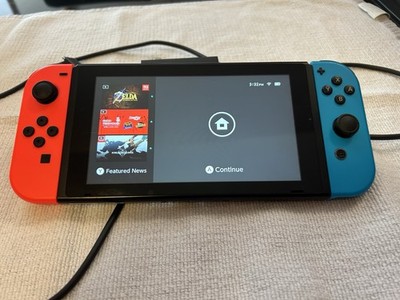 Nintendo Switch HAC-001 Console Red/Blue Joy-Con, Wi-Fi, 720p, Region Free
