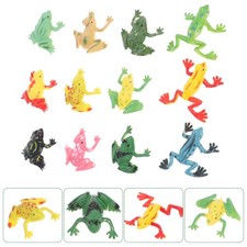  12 Pcs Kleine Plastikfrösche Froschspielzeug Froschfigur Mini-Tierfiguren