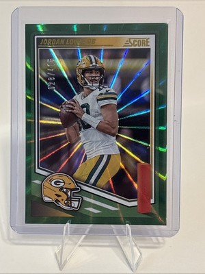 2025 Score - Jordan Love #119 Green Lazer /415 Green Bay Packers