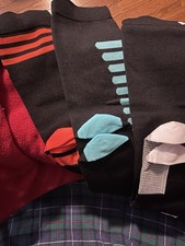 NWOT 3 Pairs Plus Size Compression Socks Wide Calf 20-30 MMHG Assorted Colors