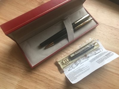 Sheaffer Sentinel Brunnen + Kugelschreiber Set, Grau Lack / GT, M Feder, Nr NEUWERTIG