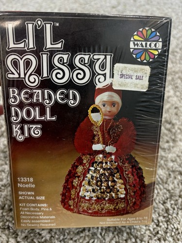 New Lil Missy Beaded Doll Kit 13318 NOELLE WALCO Craft Kit - Picture 7 of 17
