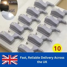 10pcs Cabinet Cupboard Closet Wardrobe Door Inner Hinge Kitchen LED Sensor Light