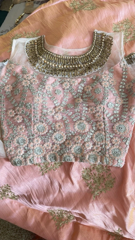 Lehanga and Choli for Girls - Image 4 of 4