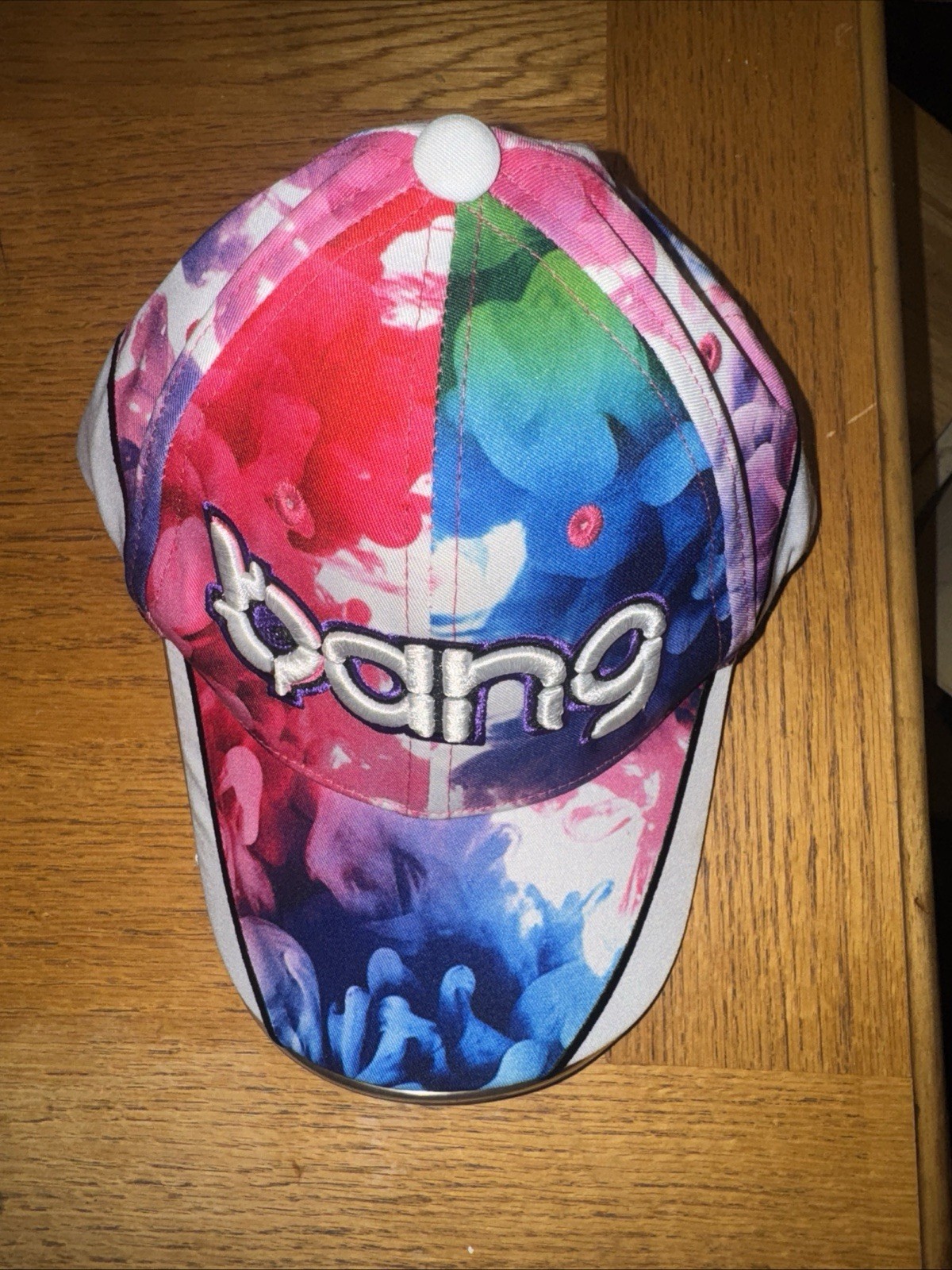 Bang Energy Drink Multicolored LED Light Up Tye Dye Hat Cap Adult SnapBack