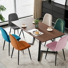 Dining Table and Chairs 4 Set Wooden legs Retro Dining Room Chair Kitchen Home