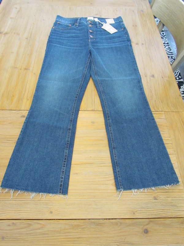 NWT J.Crew Women's Size 29 Billie Demi Boot Crop Eco Jean Button-Fly AB363