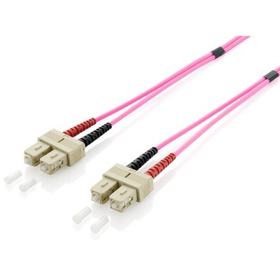 Digital Data Communications Equip Pro - Patch-Kabel SC/SC-LWL, OM4 0.5m violett
