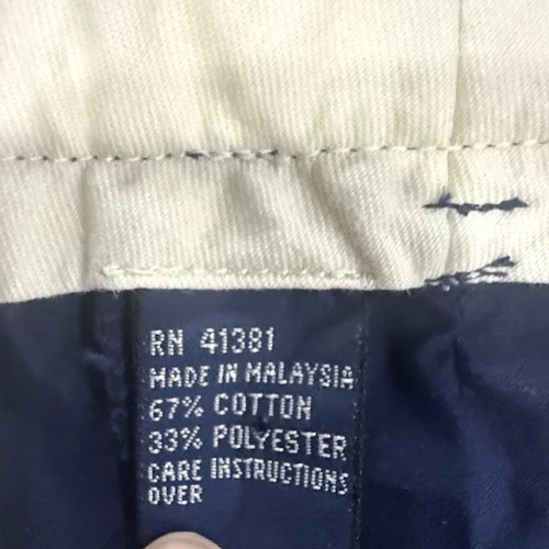 VTG Polo Golf Ralph Lauren Mens Pleated Pants Navy Blue Size 35x30 (34x30) - Image 3 of 4