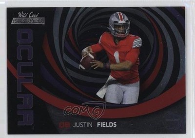 2021 Alumination Ocular Purple Single Swirl Justin Fields #OC-3 Rookie RC 0w4r