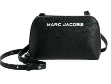 NWT Marc Jacobs Small Crossbody Pouch Pebble Leather Black Retail $140