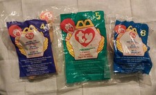 McDonald's Teenie Beanie Babies: 4 Spunky, 5 Pinchers, 8 Nuts, New 