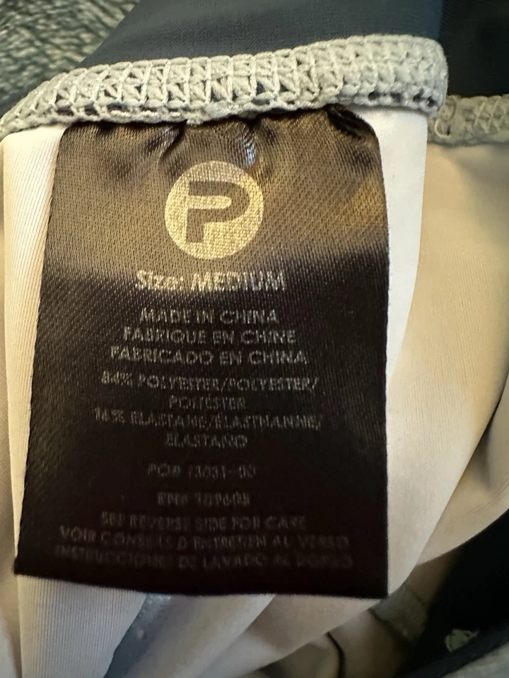 Leggings de tornozelo femininas PELAGIC Performance média natação peixe azul camuflagem UPF50 nova sem etiquetas - Imagem 3 de 4