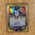 Topps Jasper Johnson Kentucky 2025-26 Bowman Chrome Yellow Rookie Auto /75