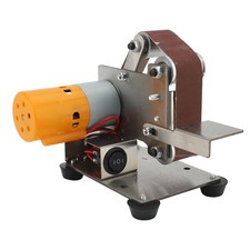 Mini Belt Sander Adjustable Angle Vertical Belt Sanding Benchtop Belt Sander Kit