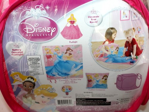 DISNEY PRINCESS 5 PIECE ROOM ON THE GO SLEEP OVER SET - Picture 3 of 12