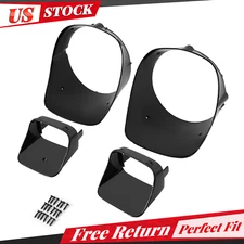 Headlight & Park Light Bezels W/Screws Black For Chevrolet Camaro Z28 1978-1981