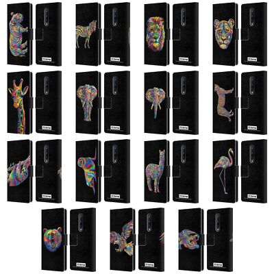 OFFICIAL P.D. MORENO ANIMALS LEATHER BOOK WALLET CASE FOR BLACKBERRY ONEPLUS