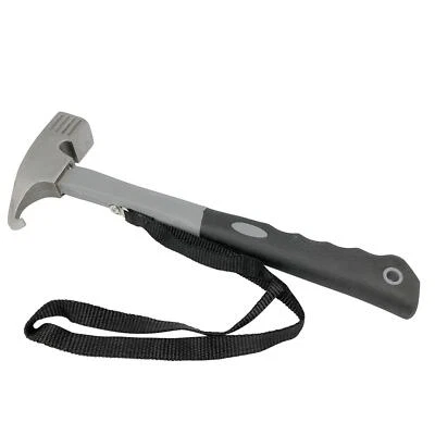 BENSON TOOLS Campinghammer Zeltheringe Heringheber Heringzieher Hammer Camping Handschlaufe