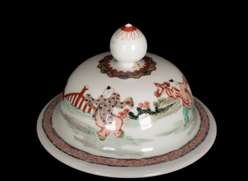 Eine Antike Famille Verte Baluster Deckel - Vase /- Gefäß. China. 19. Jh. Qing - Bild 12 von 13