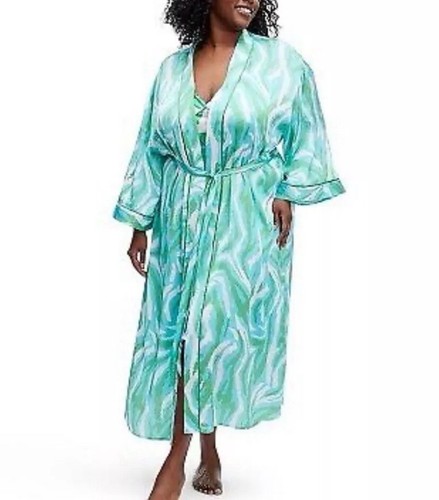 Dvf Target Robe DVF Target Diane Von Furstenberg Long Satin Disco Zebra Green Robe Size ...